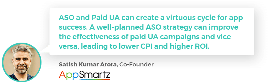 The Power of ASO along with Paid UA - Pull Quote 2