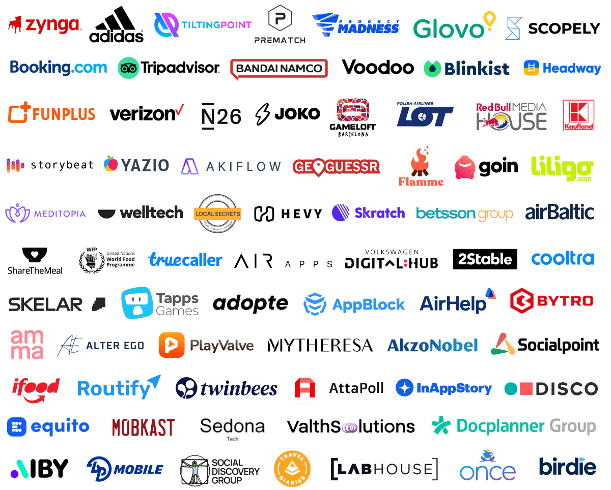 Top Brands and companies Attending App Growth Summit Barcelona 2024